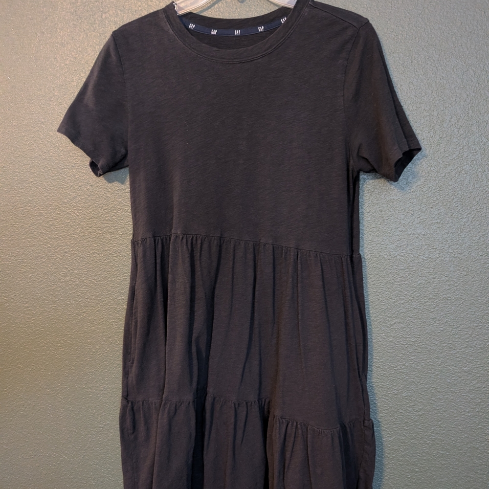 GAP Black Short Sleeve Dress